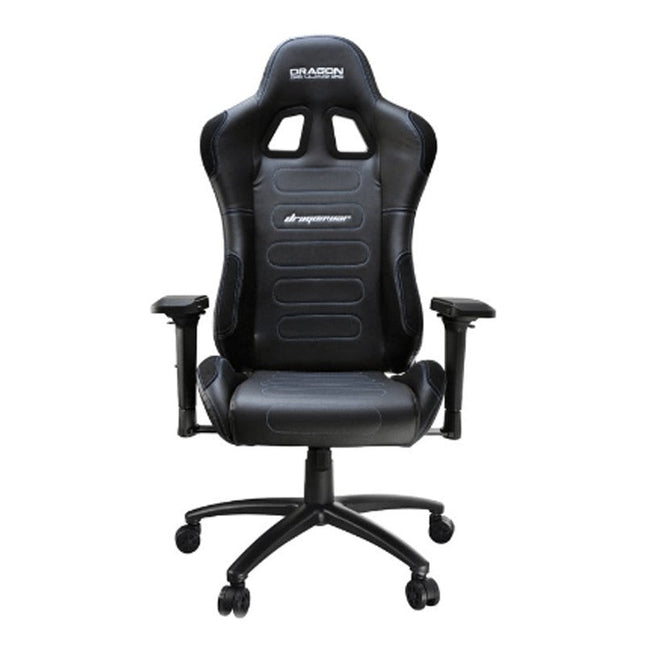 Dragon War GC-003 Ergonomic Racing Chair, 2D Armrest - Black