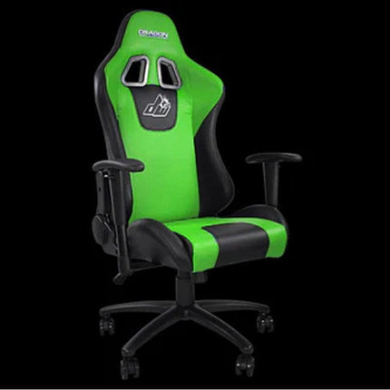 Dragon War GC-004 Ergonomic Racing Chair, 2D Armrest Green/Black