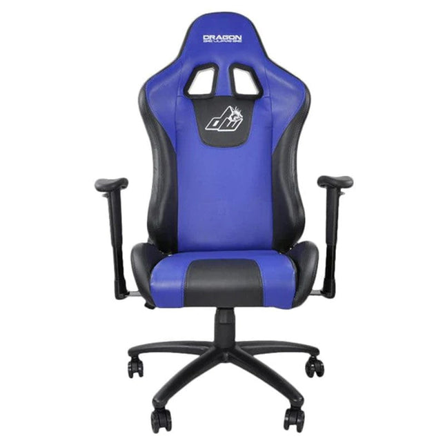 Dragon War GC-004 Ergonomic Racing Chair, 2D Armrest Blue/Black