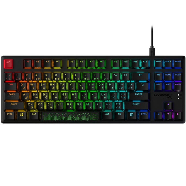 HyperX Alloy Origins Core PBT RGB Wired Mechanical Gaming Keyboard (Linear Red Switch) - Black