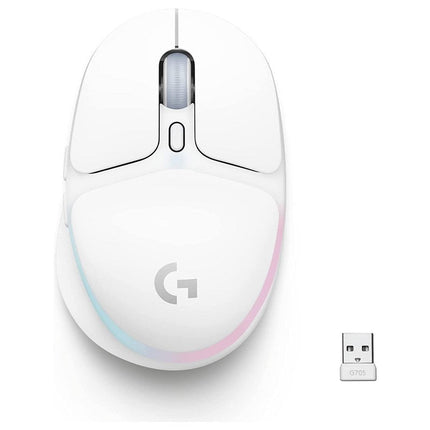 Logitech G705 LIGHTSPEED Wireless RGB Gaming Mouse - White