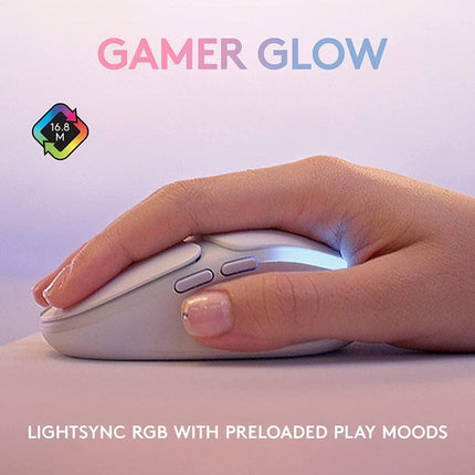Logitech G705 LIGHTSPEED Wireless RGB Gaming Mouse - White