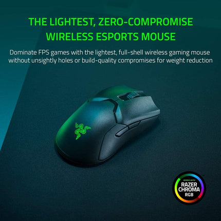 Razer Viper Ultimate Lightest Wireless Gaming Mouse & RGB Charging Dock  - Mercury