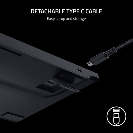Razer DeathStalker V2  Low-Profile RGB Optical Gaming Keyboard Linear Optical Switch (US Layout) - Black