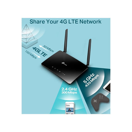 TP-Link AC1200 Wireless Dual Band 4G LTE Router