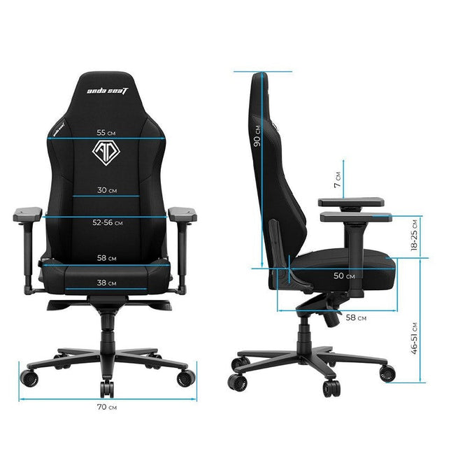 AndaSeat Phantom 3 XL Gaming Chair - Black