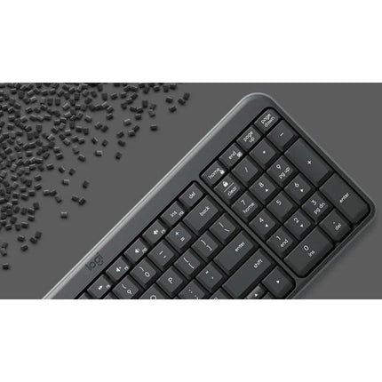 Logitech K250 Wireless/Bluetooth Keyboard, English/Arabic - Graphite