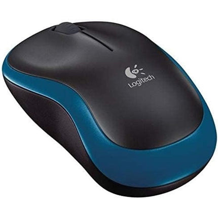Logitech M185 Wireless Mouse - Black/Blue