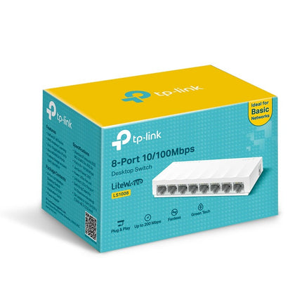 TP-Link TL-LS1008 8-Port 10/100 Mbps Desktop Switch