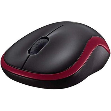 Logitech M185 Wireless Mouse - Red