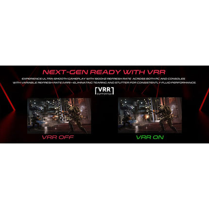 GAMEON GOAM24FHD180IPS Marksman Series 24" FHD, 180Hz, MPRT 0.5ms, HDMI 2.1, Fast IPS Gaming Monitor (Supports PS5) - White