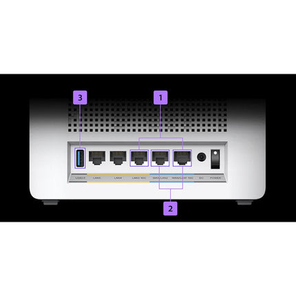 Asus ZenWiFi BQ16 BE25000 Quad Band WiFi 7 (802.11be) Mesh Router - White