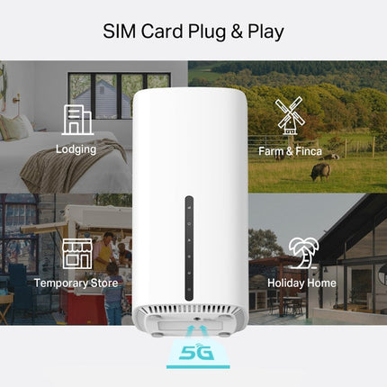 TP-Link 5G AX3000 Wireless Dual-Band Wi-Fi 6 Speed, Gigabit Router, SIM Card Plug & Play