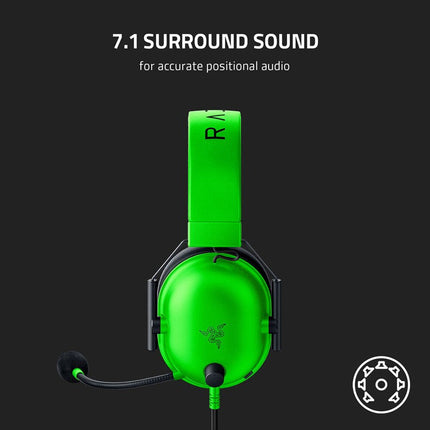 Razer BlackShark V2 X Multi-Platform Wired Esports Gaming Headset for PC, PS4/PS5 and Mobile - Green