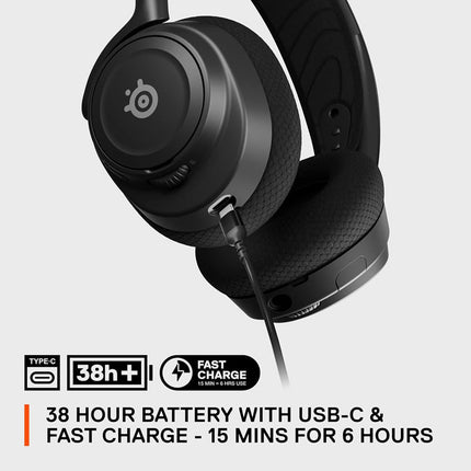 SteelSeries Arctis Nova 7 WIRELESS Gaming Headset for PC, Playstation & Xbox, USB-C dongle, Black