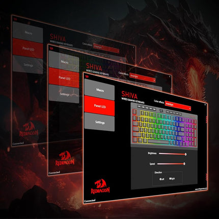 Redragon K515 Shiva Wired RGB Membrane Gaming Keyboard - Black