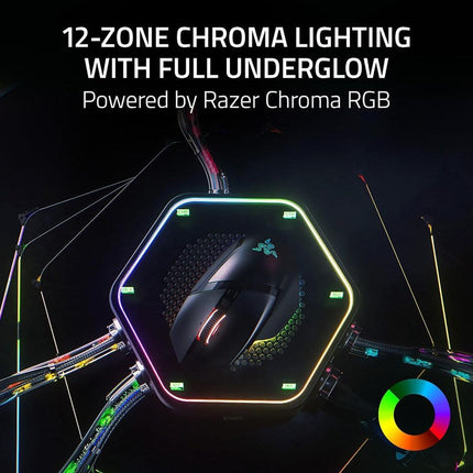 Razer Basilisk V3 Pro 35K Fully Customizable Wireless Ergonomic RGB Gaming Mouse - Phantom Green Edition