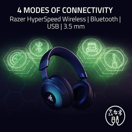 Razer Kraken V4 Pro Wireless Gaming Headset with OLED Control Hub for PC, PS5, Switch, Mobile