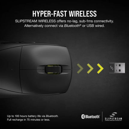 Corsair M75 AIR Wireless Ultra Light Weight Gaming Mouse (EU) - Black