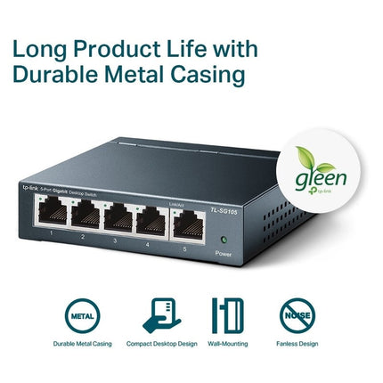 TP-Link 5 Port Gigabit Desktop Switch Metal