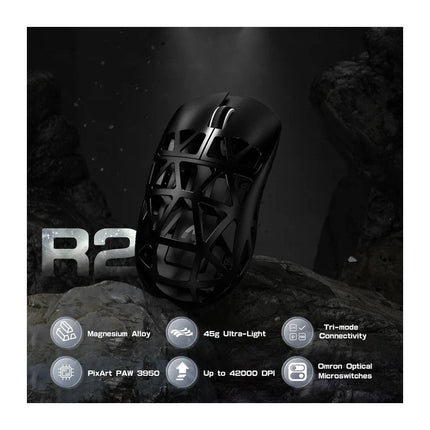 ATTACK SHARK R2 Magnesium Alloy PAW3950 8K Tri-Mode (Bluetooth/2.4G /Wired) Wireless Gaming Mouse