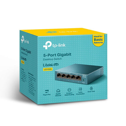 TP-Link TL-LS105G 5-Port Gigabit Desktop Switch