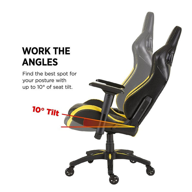 Corsair T1 Race Gaming Chair - Black/Yellow