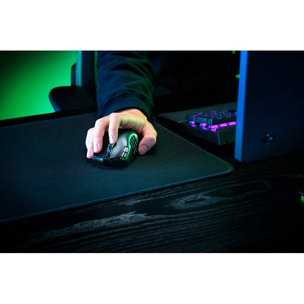 Razer Naga V2 HyperSpeed Ergonomic Wireless MMO Gaming Mouse with 19 Programmable Buttons - Black