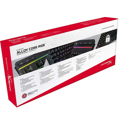 HyperX Alloy Core Wired RGB Membrane Gaming Keyboard (US Layout) - Black