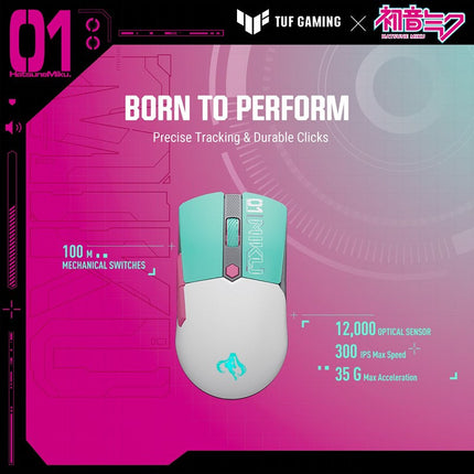 Asus TUF Gaming Mini Wireless Hatsune Miku Edition Gaming Mouse