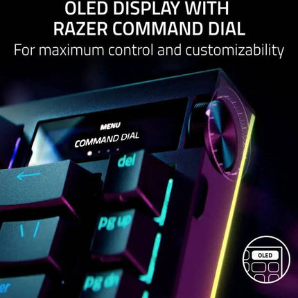 Razer BlackWidow V4 Pro 75% Wireless Hot-swappable RGB Gaming Keyboard (US Layout) - Black