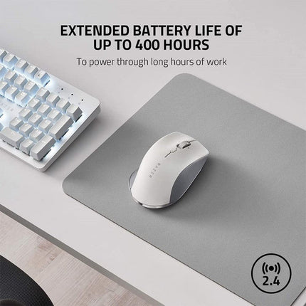 Razer Pro Click High-Precision Ergonomic Wireless Gaming Mouse -  White