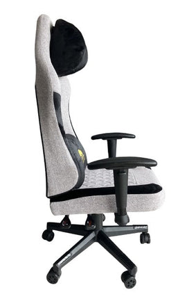 Black Bull Gaming Chair With Molded Headrest Up & Down - Fabric