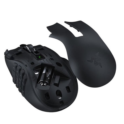 Razer Naga V2 HyperSpeed Ergonomic Wireless MMO Gaming Mouse with 19 Programmable Buttons - Black