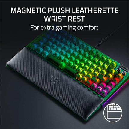 Razer BlackWidow V4 75% Hot-Swappable Wired Mechanical Gaming Keyboard - Phantom Green Edition