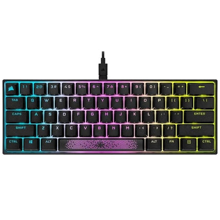 Corsair K65 RGB MINI 60% Mechanical Gaming Keyboard (CHERRY MX Red Switches) - Black