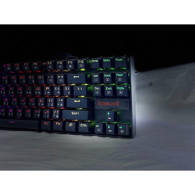 Redragon KUMARA K552 Wired RGB Mechanical Gaming Keyboard - Arabic (Blue Switch)