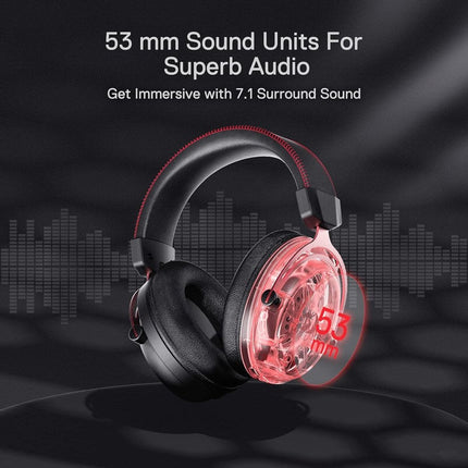 Redragon H386 Diomedes Wired Gaming Headset - Black