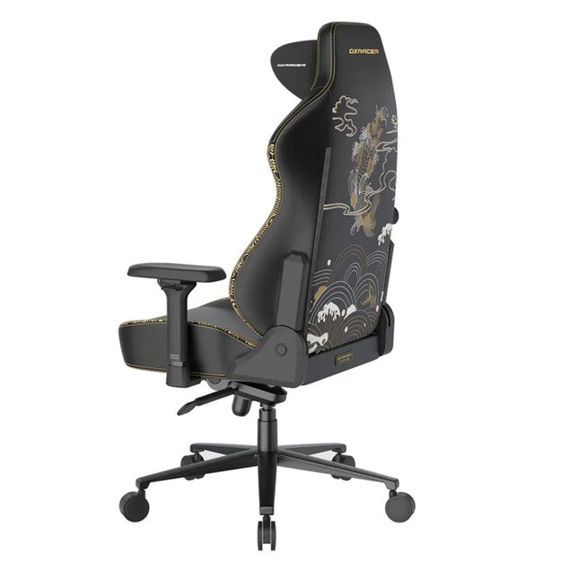 DXRacer Craft Series KOI XL Gaming Chair, EPU Leatherette – Koi Fish Black