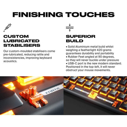 Fnatic STREAK65 - Compact RGB Gaming Mechanical Keyboard