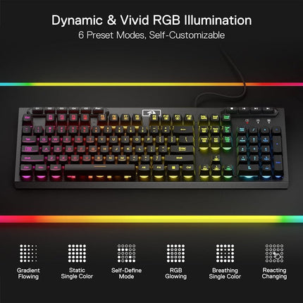 Redragon ADITYA K513 Membrane Gaming Keyboard - Black