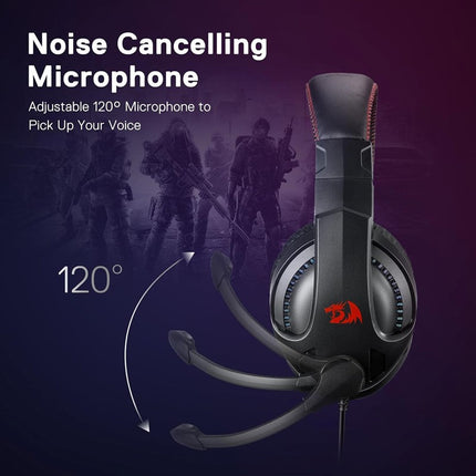 Redragon CRONUS Gaming Wired Headset with Microphone – Black