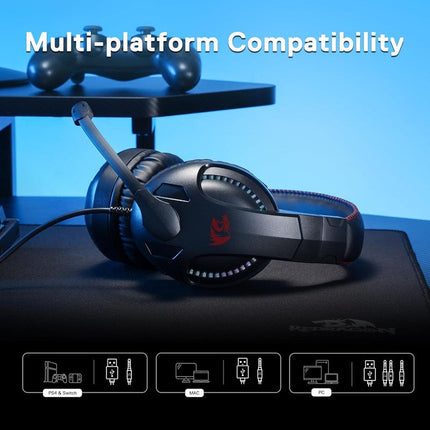 Redragon CRONUS Gaming Wired Headset with Microphone – Black