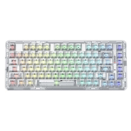 Redragon K649 ELF PRO 78% 3-Mode RGB Mechanical Keyboard - Transparent