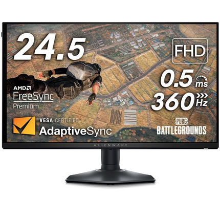 Dell Alienware AW2523HF 25" FHD Fast IPS, 360Hz, 0.5ms, AMD FreeSync Premium Gaming Monitor - Black