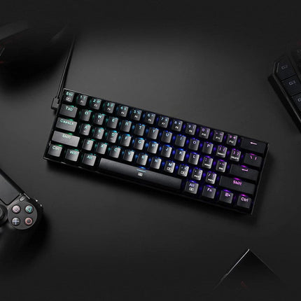 Redragon K630 Dragonborn Wired RGB Mechanical Gaming Keyboard (Red Switch) - Black