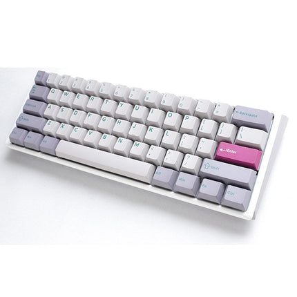 Ducky One 3 Mini Hot-Swap Wired RGB Mechanical Gaming Keyboard Blue Switch (Arabic Layout) - Mist Grey