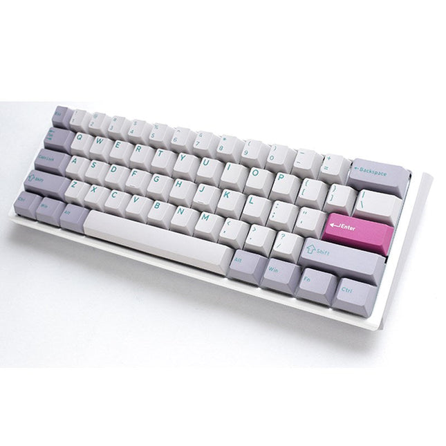 Ducky One 3 Mini Hot-Swap Wired RGB Mechanical Gaming Keyboard Red Switch (Arabic Layout) - Mist Grey