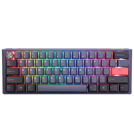 Ducky One 3 Mini Hot-Swap Wired RGB Mechanical Gaming Keyboard Blue Switch (Arabic Layout) - Cosmic Blue
