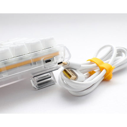 Ducky One 3 Mini Hot-Swap Wired RGB Mechanical Gaming Keyboard Blue Switch (Arabic Layout) - Aura White